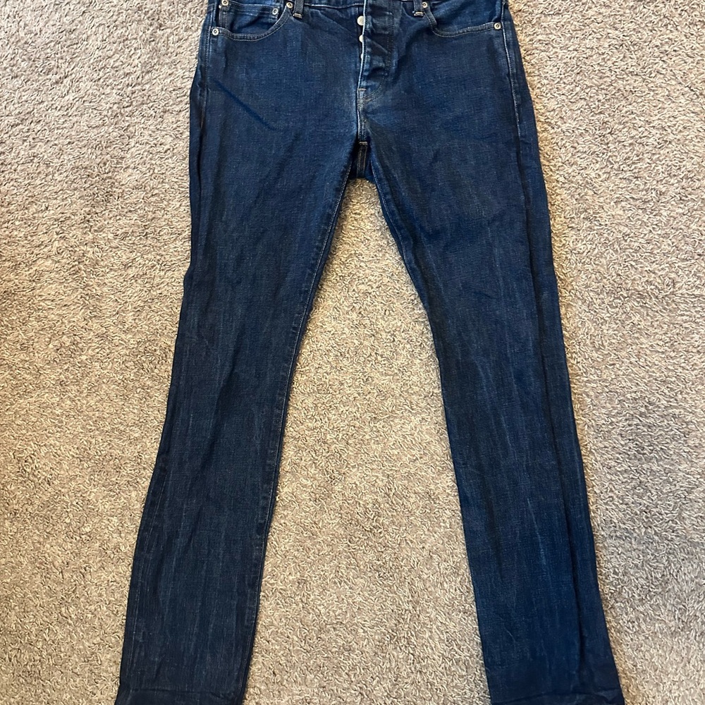 Straight-Fit Dark Blue J.Crew Denim Jeans